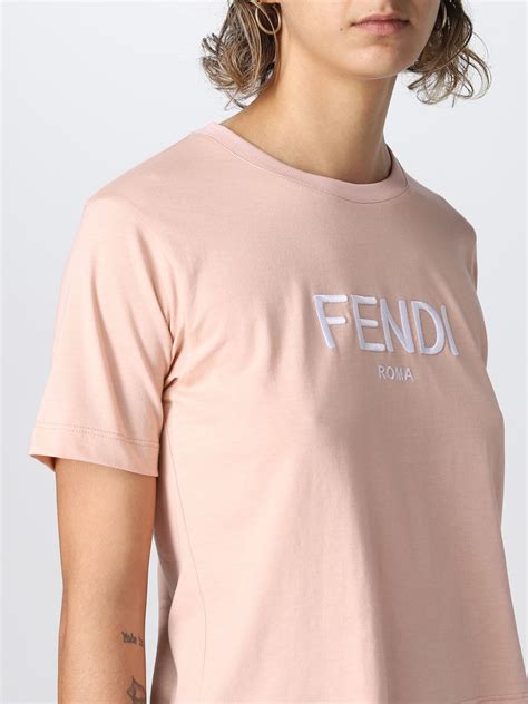 fendi t shirts women's|pink Fendi hoodie for women.